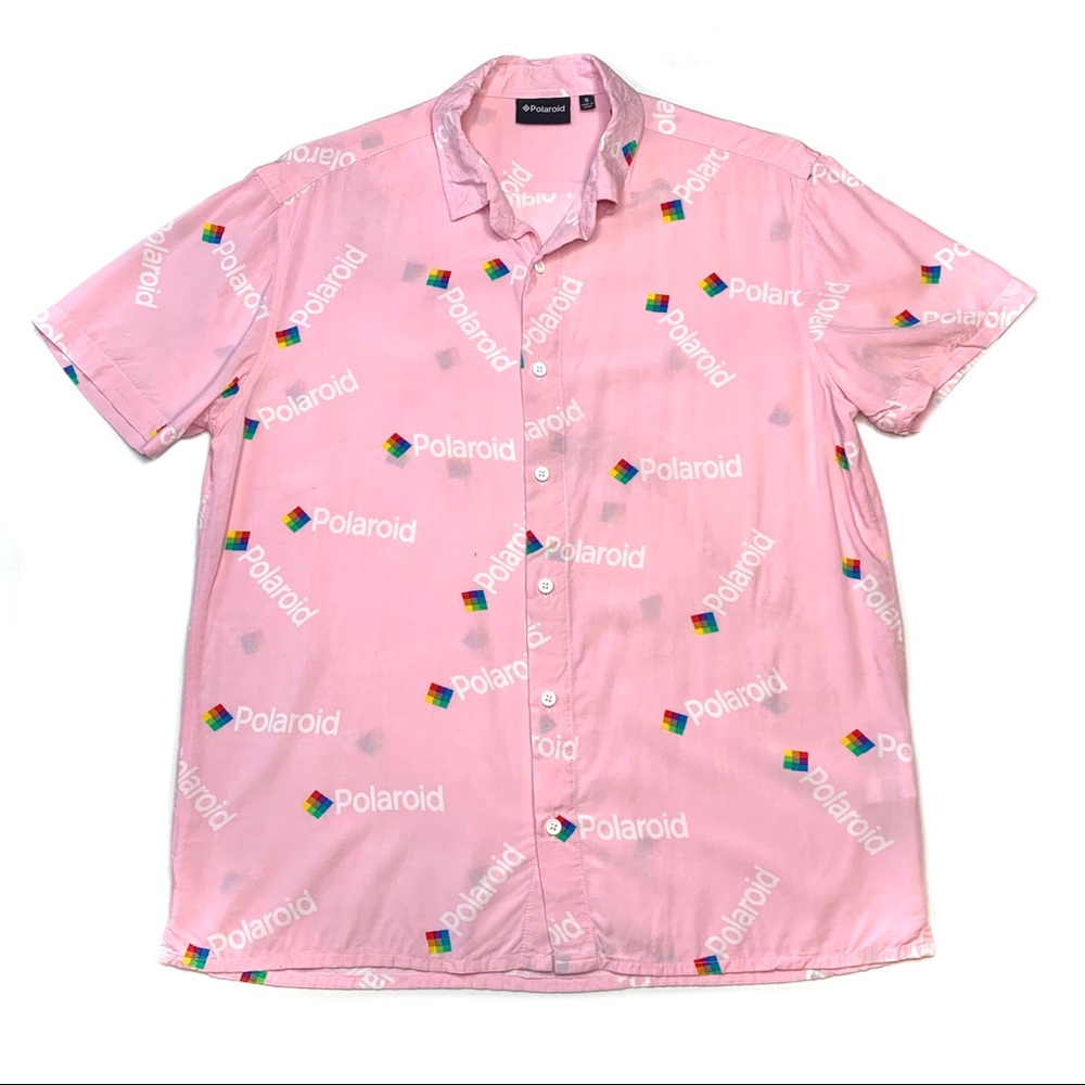 ❌ [SOLD] Polaroid Film Full Graphic Pink Button